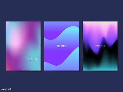 Gradient Poster Templates abstract design gradient color graphic graphic design illustration mockup poster template template vector