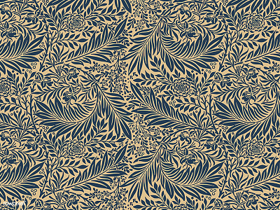 William Morris Pattern botanical art design flower graphic graphic design illustration pattern seamless pattern vector vintage