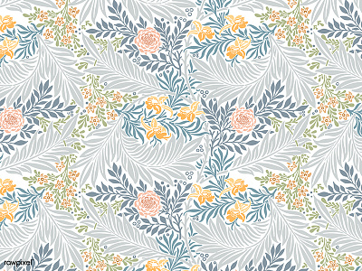 William Morris Pattern botanical design flower graphic graphic design illustration pattern seamless pattern vector vintage