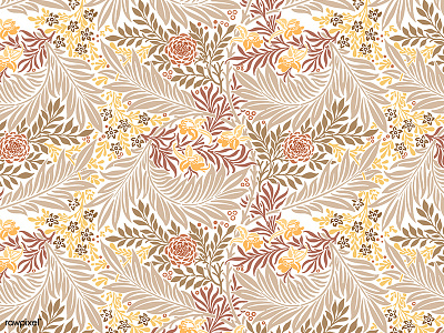 William Morris Pattern botanical design floral flower graphic graphic design illustration pattern seamless pattern vector vintage