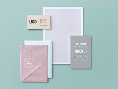 Free Stationery Mockups :) brand identity branding envelope mock up mockup mockup design stationery