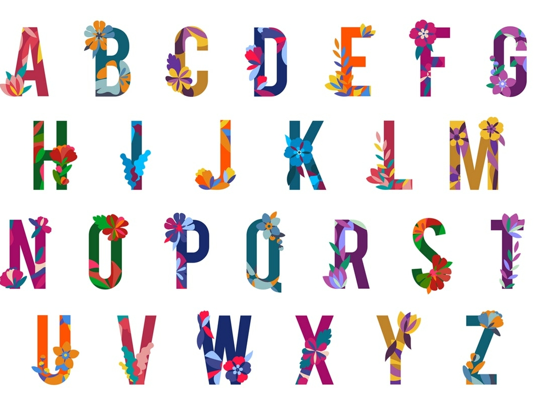 Graphic Letters Alphabet