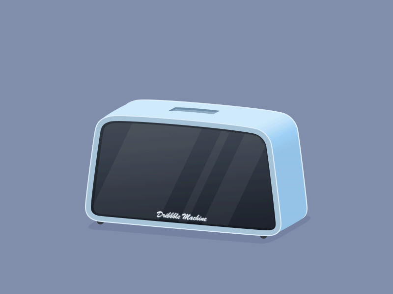 First shot ! 2d animation gif illustration invite toaster