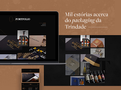 website cartonagem grid parallax portfolio responsive webdesign