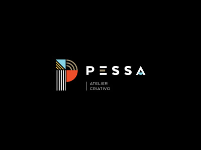Pessa brand branding color creative identity letter logo shapes symbol type