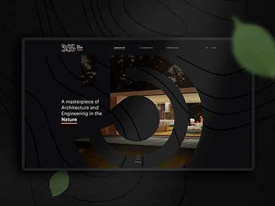 5ss website animation architecture branding design grid horizontal scroll lines mask modular house nature organic outlines parallax shelter symbol typography ui website