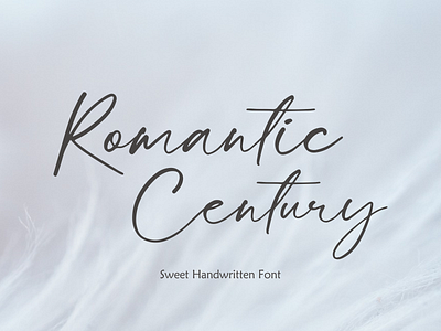 Romantic Century (Sweet Handwritten font) branding logo