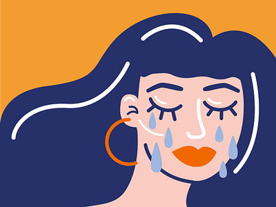 My tears dry on their own adobe illustrator graphic design illustration