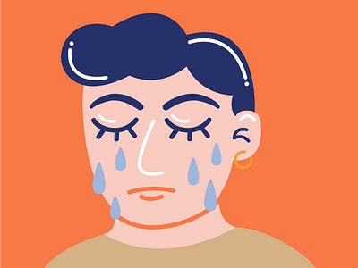 Boys cry too adobe illustrator graphic design icon illustration vector