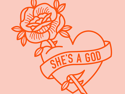 She's a god adobe illustrator graphic design illustration vector
