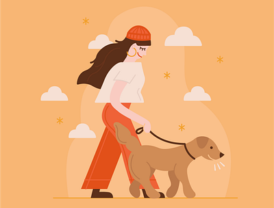 Dogs are friends adobe illustrator graphic design illustration vector