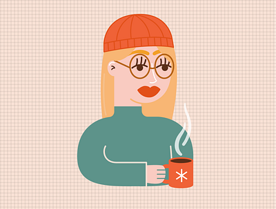 Coffee break adobe illustrator graphic design illustration vector