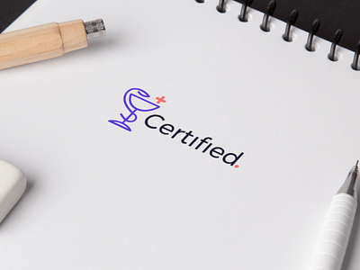 Certified. Logo Exploration brand branding certification certified flat icon illustration lettering logo minimal vector