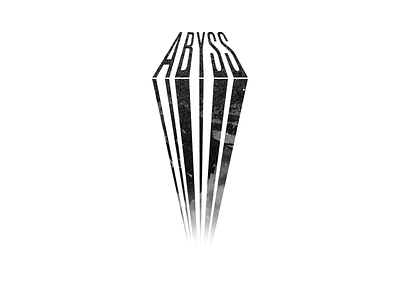 ABYSS. black branding dark flat icon illustration illustrator logo minimal photoshop vector white