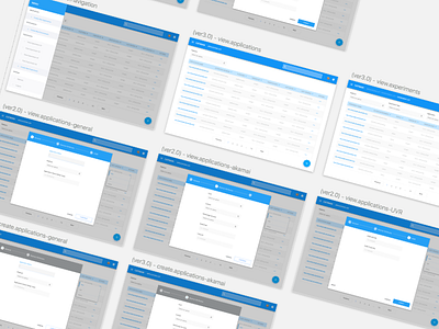 Internal Tool Design Progress create dashboard design field form modal process search software step table tool