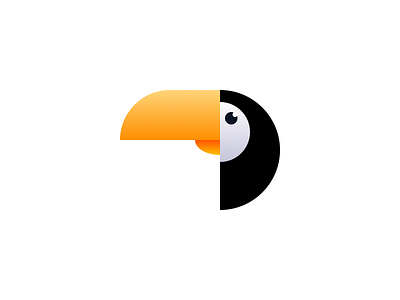 Tucan Logo Concept bird design flat graphic icon illustration logo minimal tucan vector