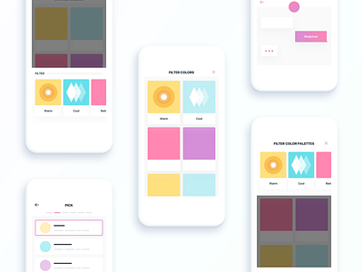 Some Concept Exploration app apple branding chat color filter ios list mockup select