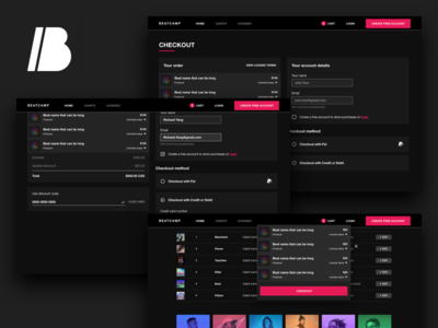 Beatcamp Checkout Flow