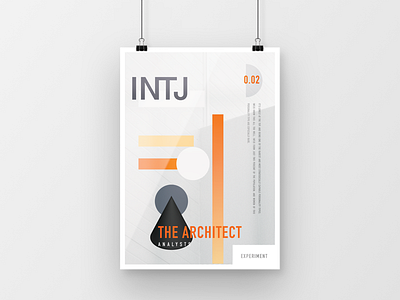 INTJ - Poster Concept abstract color intj minimal mockup poster print shape