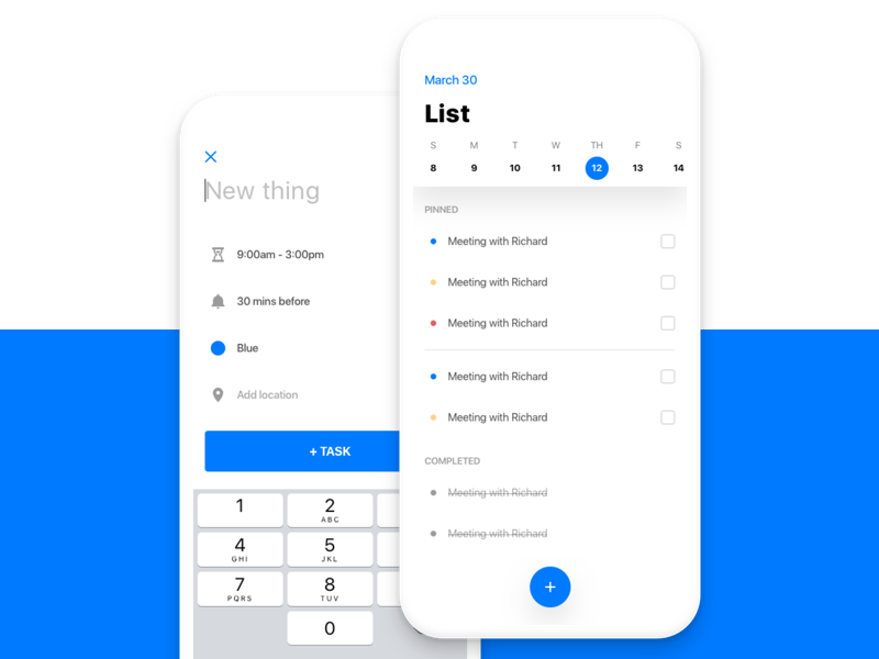 To-Do-List Rebound event calendar write task list do to ux ui iphone ios rebound