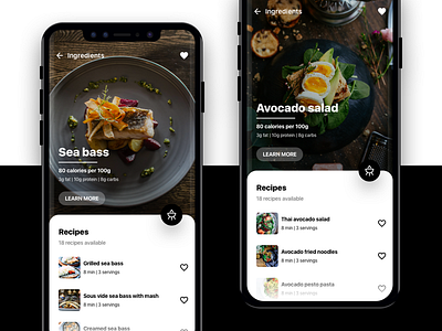 Conceptual Cooking Recipe App by richard.ux on Dribbble