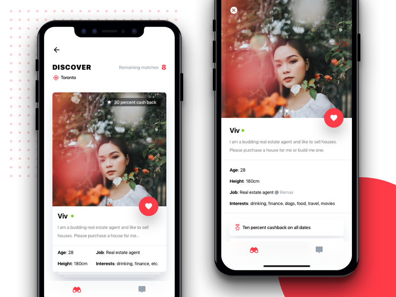 Conceptual Dating App by Richard Yang on Dribbble