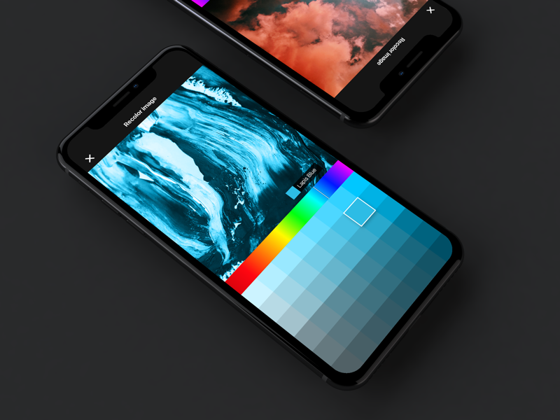 Mobile Color Picker Concept design image photo picker pick edit colour color android ios mobile