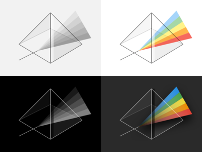 Rainbow Prism Illustration