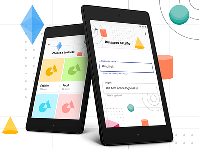 Material Design Exploration 3d android app card form geometric google material shape tile ui ux