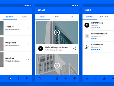 Material Booking App Concept (WIP) android app book google material shape tile ui ux video view
