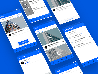 Material Booking App Concept (WIP) Cont'd android app book google material shape tile ui ux video view