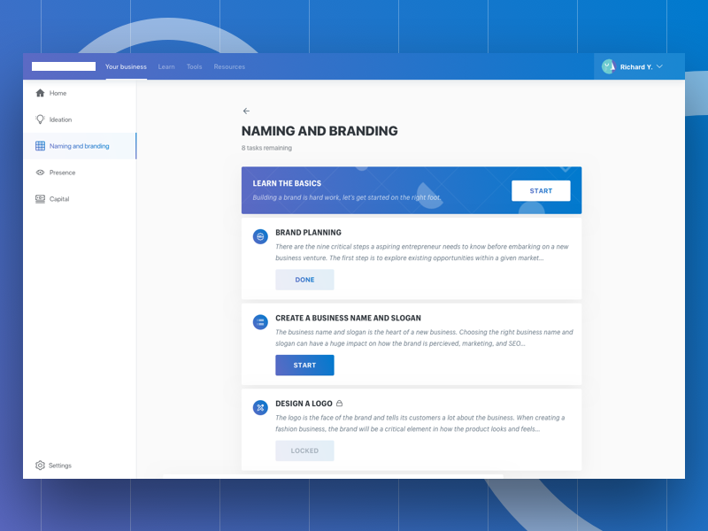 E-course Web Concept learn online course coursera card tile business web website site ui ux