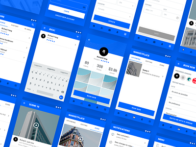 Material Booking App Concept (WIP) Cont'd android app book google material shape tile ui ux video view