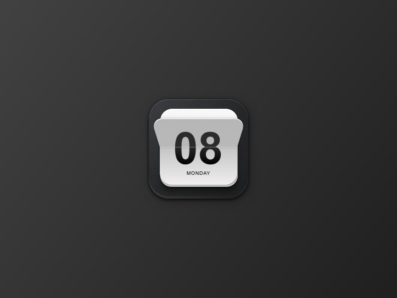 Skeuomorphic Calendar Icon skeuomorphic instrument music icon vector illustration logo texture 3d freebie sketch piano