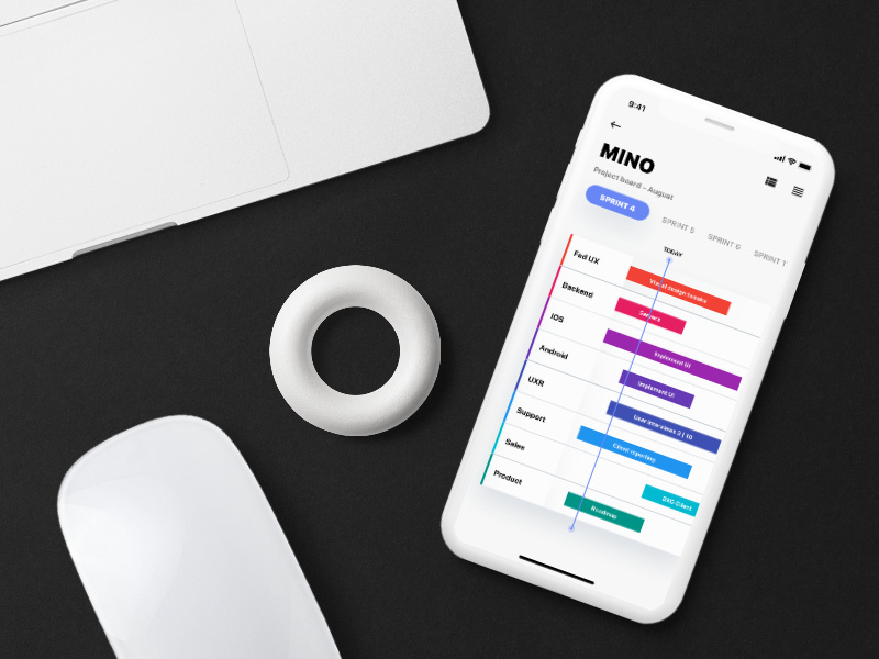 Dribbble shot for ui ux with iphone x