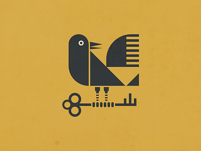 Geometric Crow Illustration branding brid crow dark flat icon illustration illustrator logo raven tattoo vector