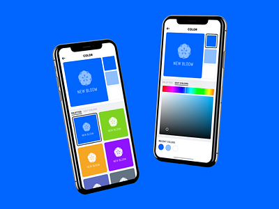 Continued Mobile Color Picker Exploration app apple bright brightness chroma color colour colour palette colour picker edit editor hue picker saturation scheme