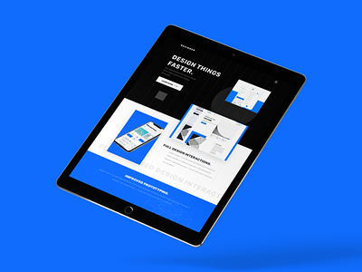 Responsive Tablet Landing Page Design