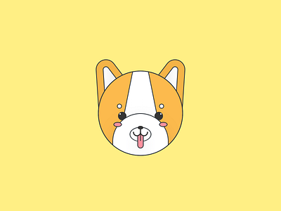 Cute Shiba Inu Illustration corgi cute dog flat illlustrator illustration line mascot mascot character minimal puppies shiba shiba inu vector