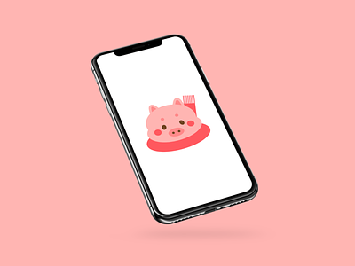 Chibi Pig Wallpaper animation app branding cartoon cute flat icon illlustrator illustration iphone line logo mascot mascot character minimal pig pork puppies vector wallpaper