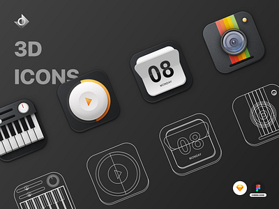 3D Skeuomorphic Icons Premium Pack