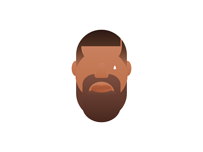 Sad Drake 6ix artist branding drake flat hiphop icon illustration logo minimal music rap sad stream toronto vector