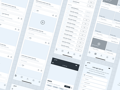 Mobile Wireframes ios iphonex mobile process sketch ui wireframe wireframe kit workflow