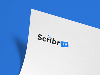 Scribr.FM Logo Concept ai audio brand branding icon illustration logo machine learning microphone minimal modern music radio scribr sound soundwave transcribe transcription vector voice