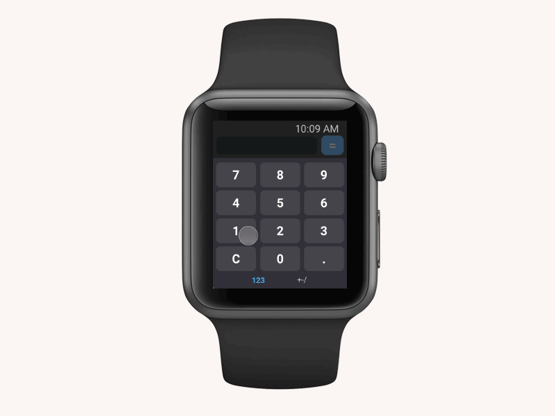 Daily UI #004 Calculator app apple calculator calculatrice daily dailyui iwatch principle ui watch