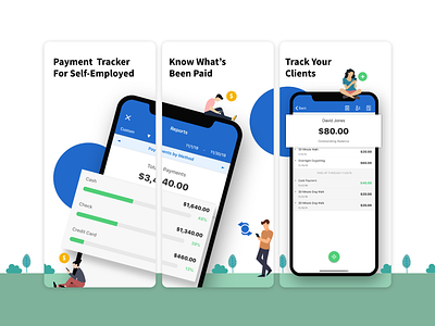 Onboarding for a payment tracking app illustration illustrations mobile mobile app mobile ui mobile ui kit onboard onboarding onboarding screens onboarding ui payment app steps ui