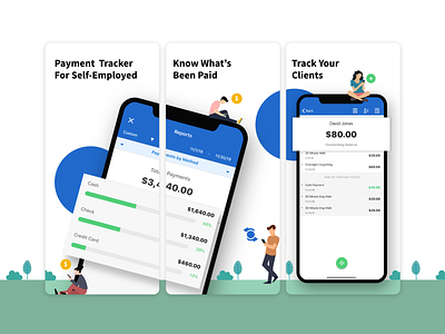 Onboarding for a payment tracking app