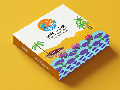 Take-away box design box branding delivery box illustration package design packaging packaging design takeaway takeaway box