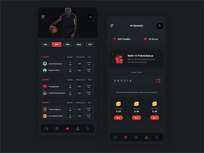 UI for a sports betting App app app design app ui app ui design application betting sports sports app sports betting sportsbettingapp ui