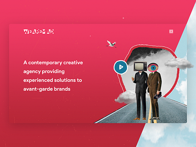 Creative Website Landing Screen